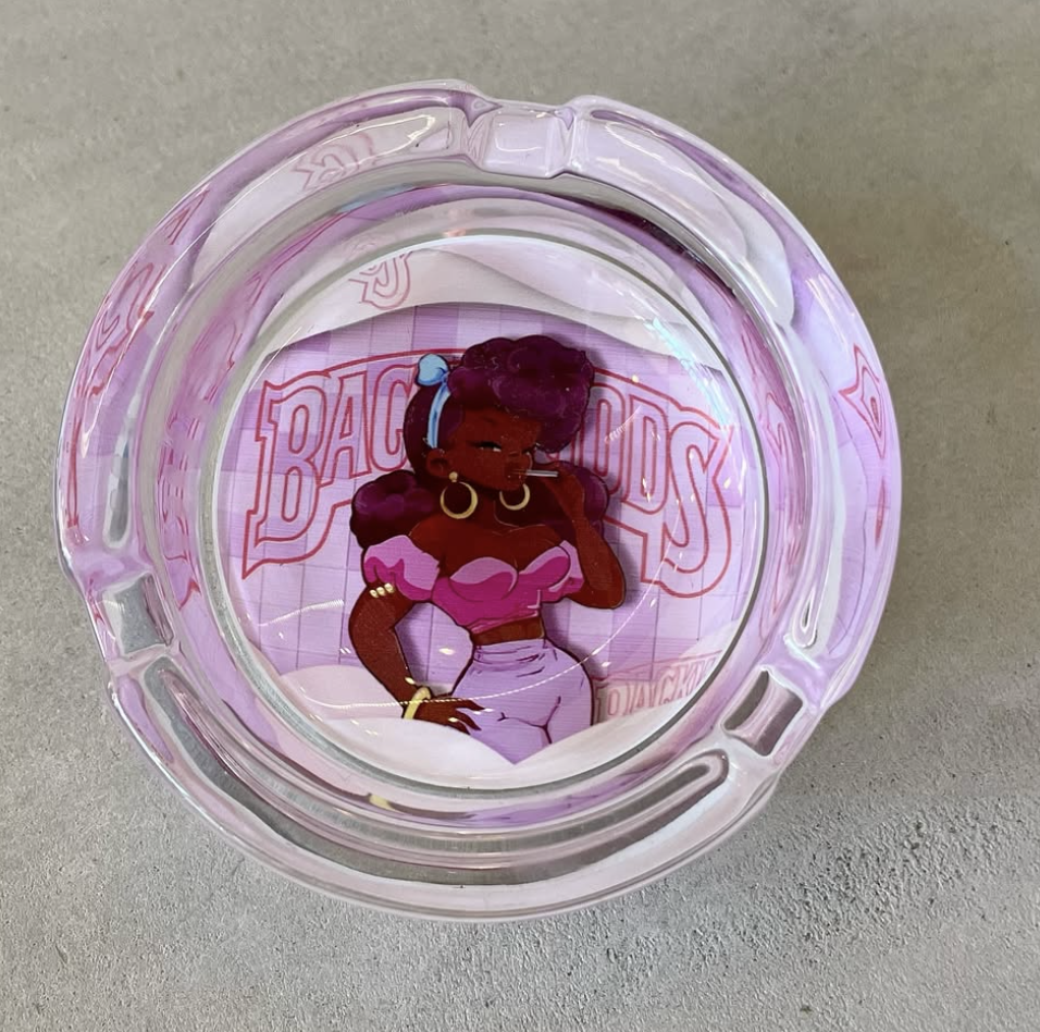 Iridescent Glass Ashtray